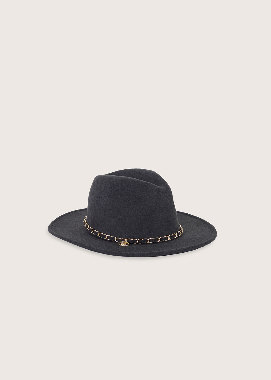 Cappello a falda larga Cynthia NERO BLACKBEIGE CREAM Donna , immagine n. 2