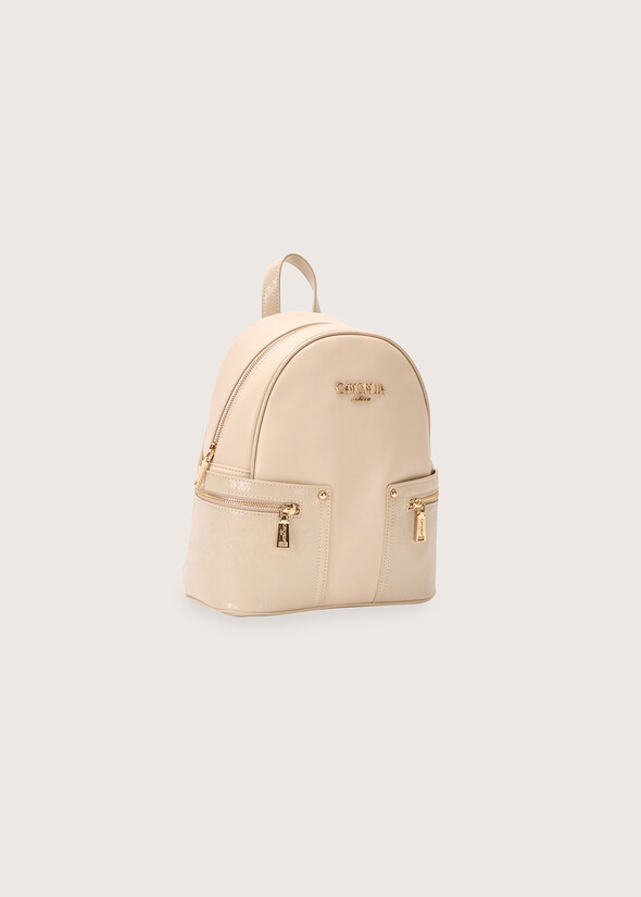 Betta eco-leather backpack BEIGE NARCISO Woman null