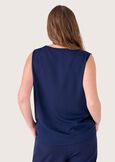 Top Tea in satin BLU Donna immagine n. 3