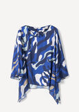 Camiro Camouflage Print Blouse BLU ELETTRICO Woman image number 5