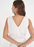 Thomas V-Neck Essential Top BIANCO WHITENERO BLACK Woman image number 3