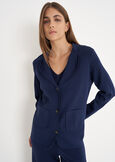 Cardigan Gianitoba modello blazer BLU NAVYBIANCO BURRO Donna immagine n. 2
