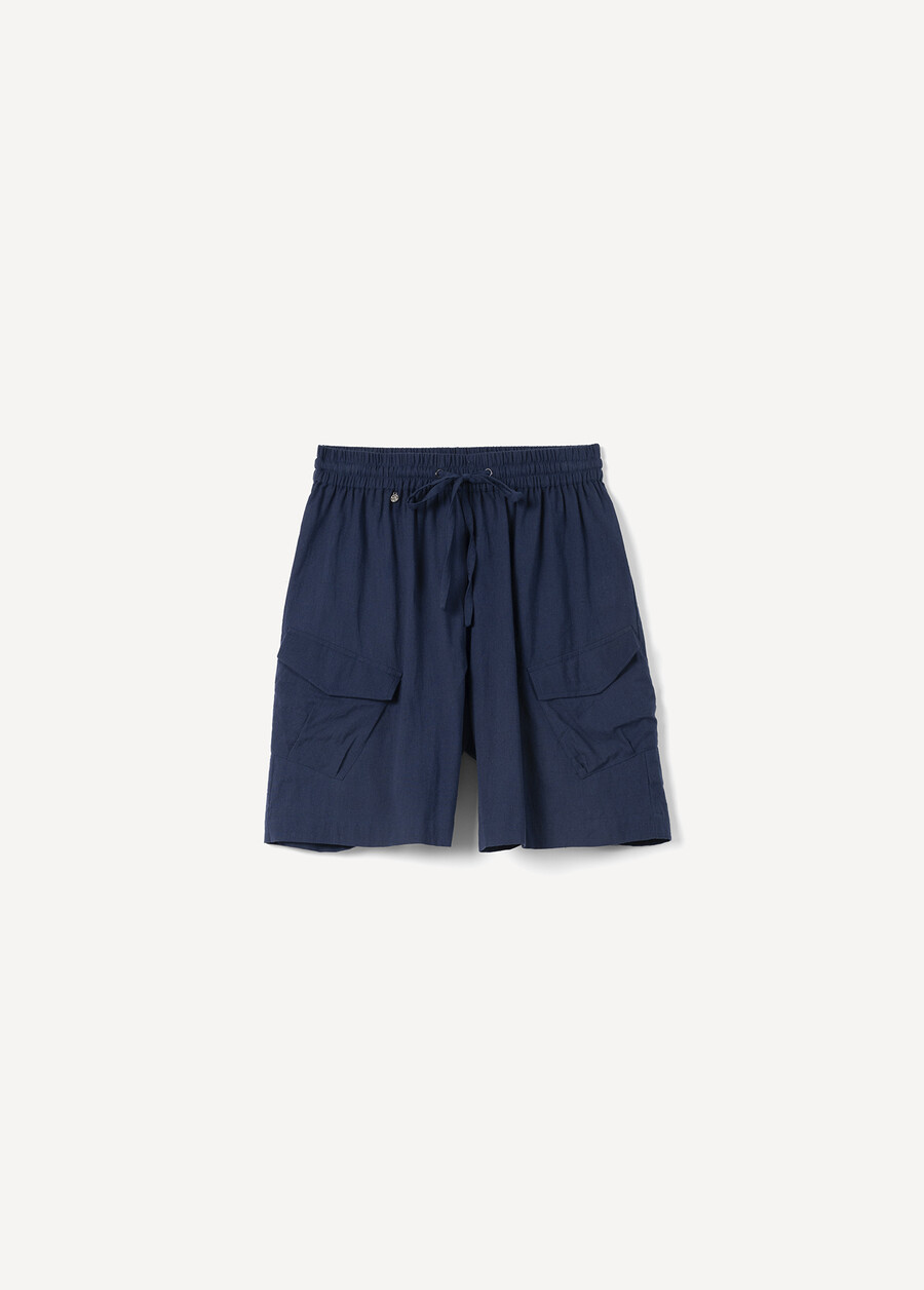 Bermuda Bart Cargo In Cotone BLU NAVY Donna , immagine n. 4