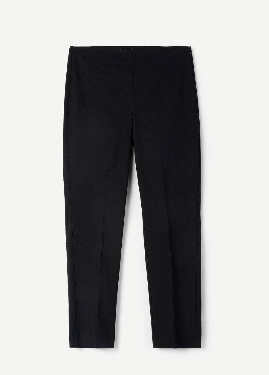 Scarlett bengaline trousers MARRONENERO BLACK Woman , image number 6