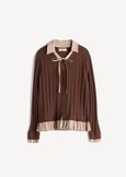 Cardigan Criss effetto doppio capo MARRONEBLU Donna immagine n. 5