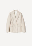 Giacca Gloria gessata da tailleur BEIGE ECRU Donna immagine n. 6