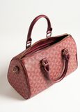 Bowlbag geometric faux leather duffle bag ROSSO CHIANTI Woman image number 2