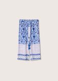 Puna 100% viscose Capri trousers BLU ELETTRICO Woman image number 5