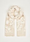 Sciarpa Scarlett 100% viscosa MARRONE FANGOBIANCO BURRO Donna immagine n. 1