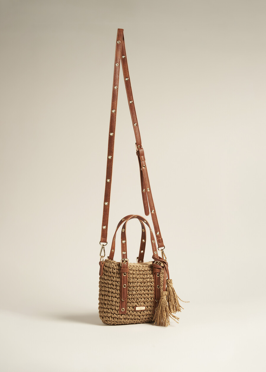 Borsa Bistrosmall In Paglia MARRONE Donna , immagine n. 3