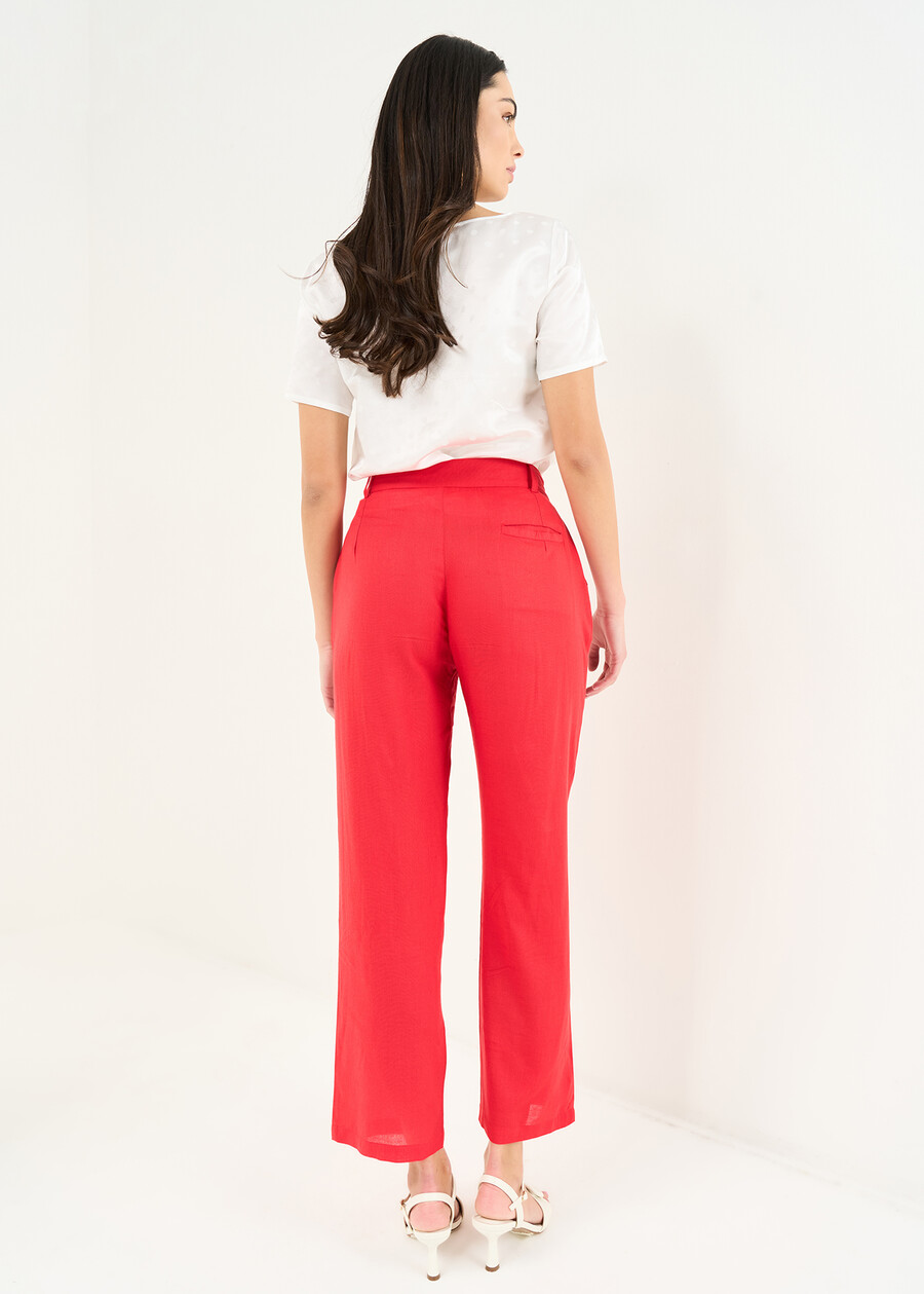 Phil straight-leg trousers ROSSO Woman , image number 5