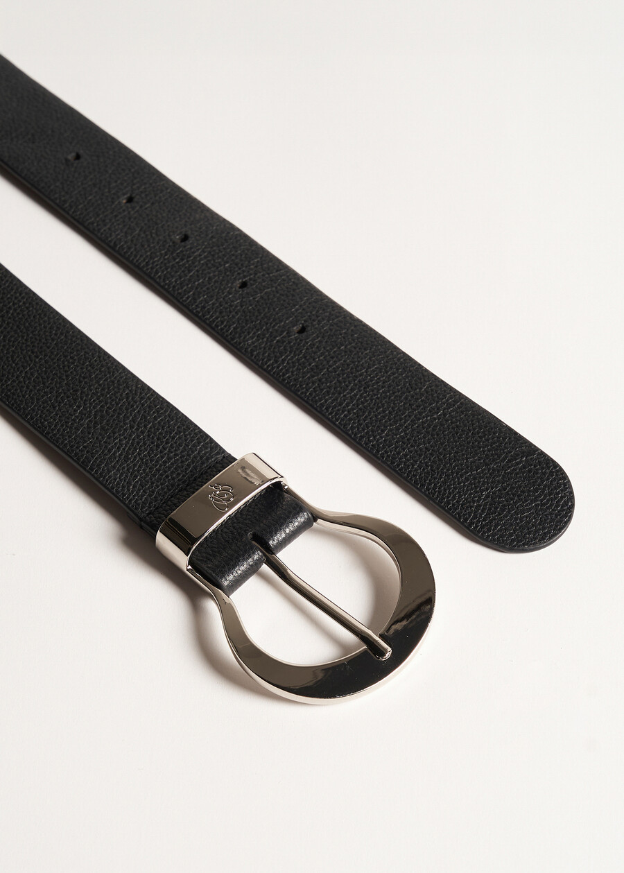 Cintura Charas in vera pelle NERO BLACK Donna , immagine n. 3