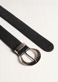 Cintura Charas in vera pelle NERO BLACK Donna immagine n. 3