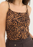 Tykon animalier Studio top MARRONE CARAMELLO Woman image number 2