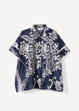 Camicia Cally in cotone stampato BLU Donna immagine n. 5
