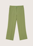 Sara technical fabric trousers VERDE AVOCADO Woman image number 6