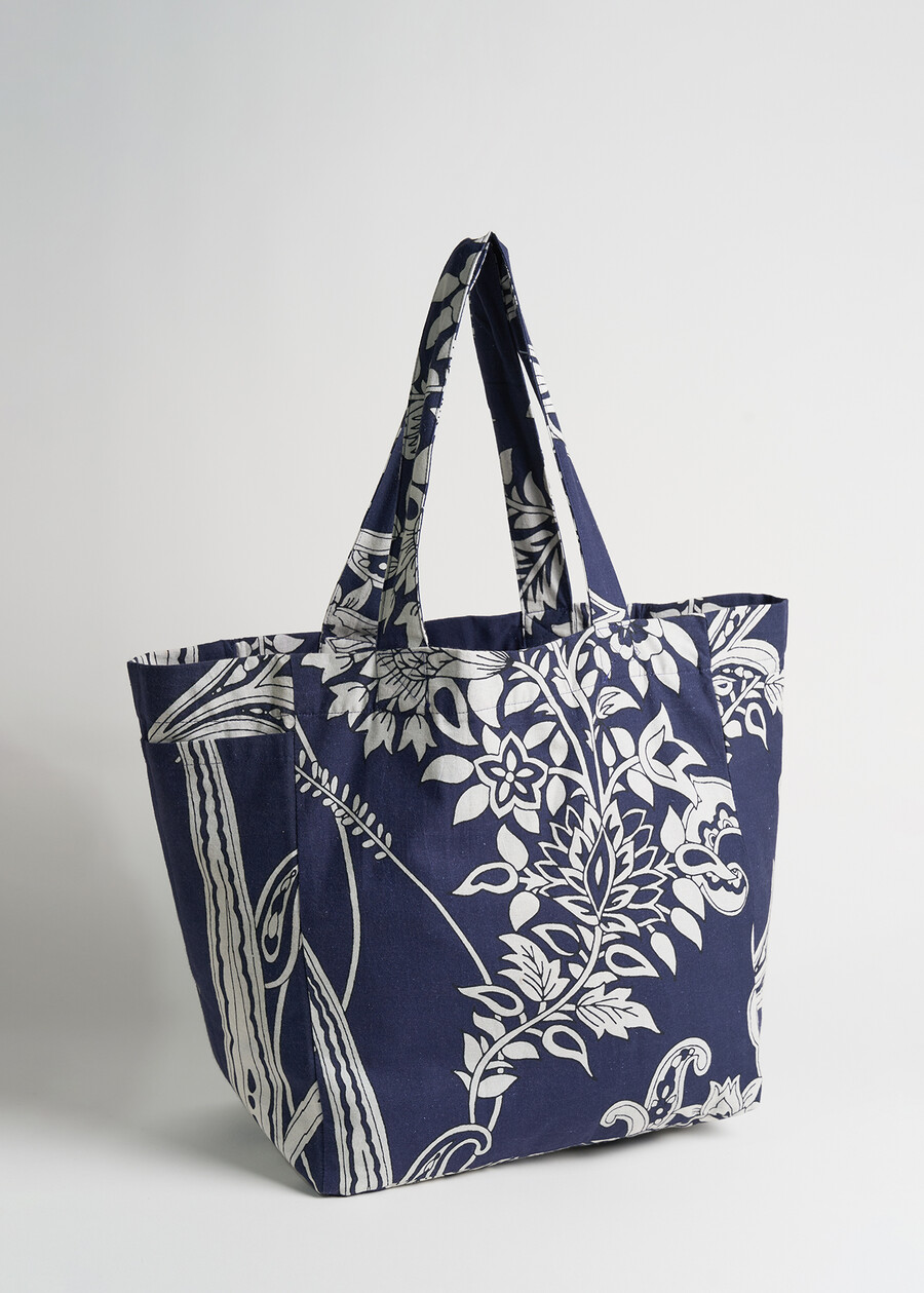 Borsa Briana-A stampa cashmere BLU Donna , immagine n. 2
