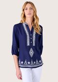 Camicia Candy in rayon di viscosa BLU Donna immagine n. 1