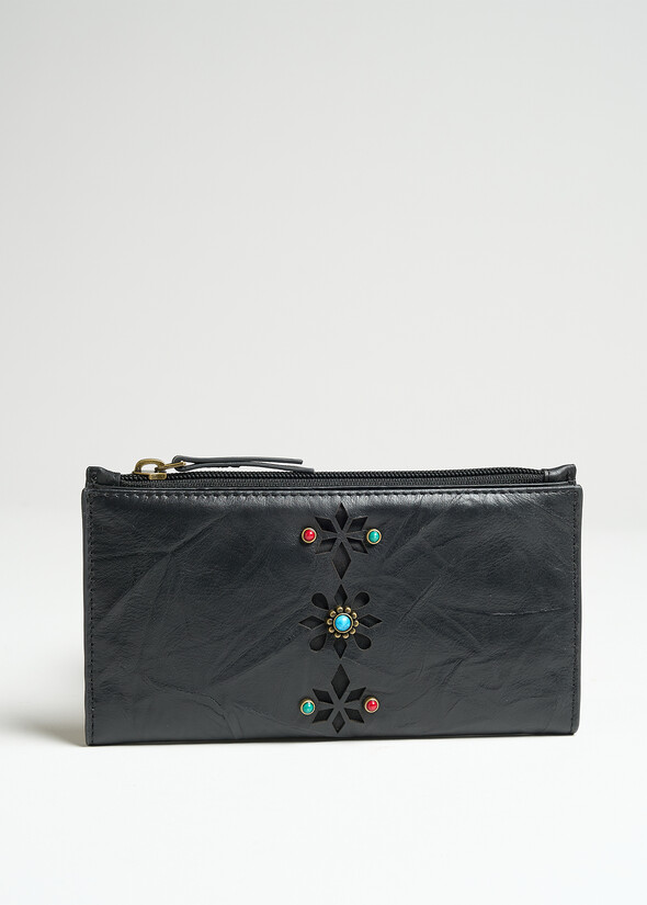 Phonex leather wallet NERO Woman null