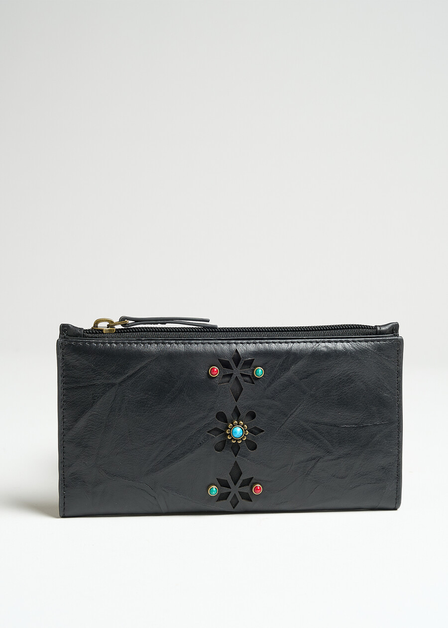 Phonex leather wallet NERO Woman , image number 1