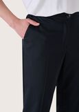 Pantalone Alice in misto cotone BIANCO WHITEBLUE OLTREMARE NERO BLACK Donna immagine n. 3