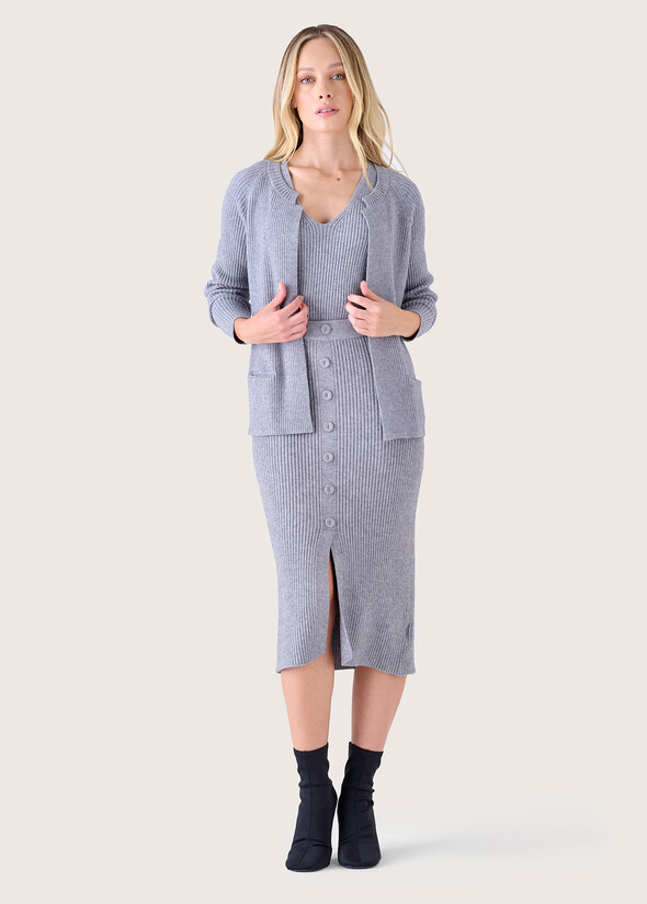Gonna a tubo Ginger in maglia GRIGIO MEDIUM GREYBLUE COLONIAL Donna null