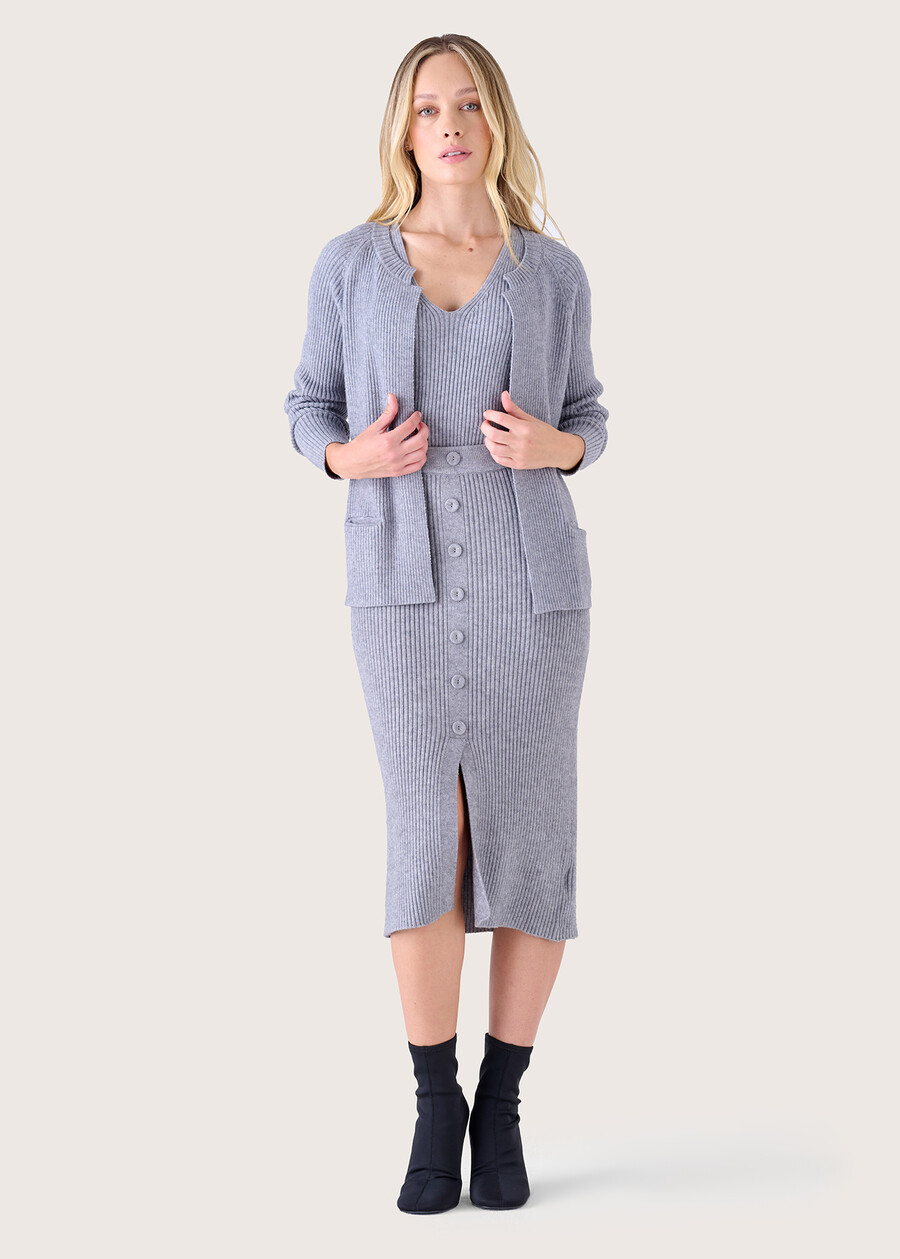 Gonna a tubo Ginger in maglia GRIGIO MEDIUM GREYBLUE COLONIAL Donna , immagine n. 1