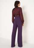 Pantaloni Pierre con spacco al fondo VIOLA PRUGNA Donna immagine n. 5