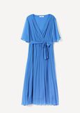 Abito Amory In Georgette GIALLOZAFFIBLUE TURCHESE Donna immagine n. 4