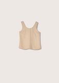 Top Toldo effetto stuoia BEIGE Donna immagine n. 5