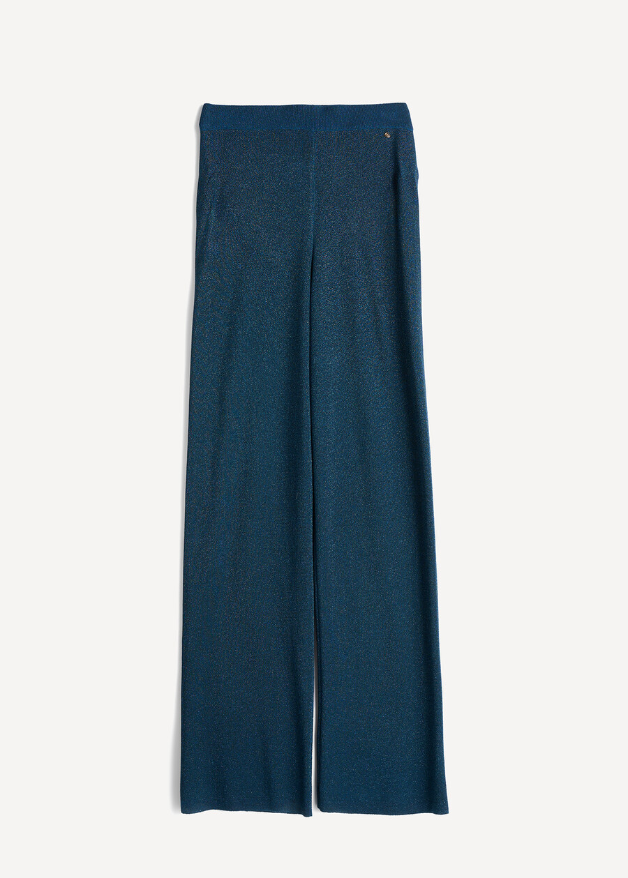 Pantaloni Pony in lurex AZZURO AZZURRO Donna , immagine n. 5