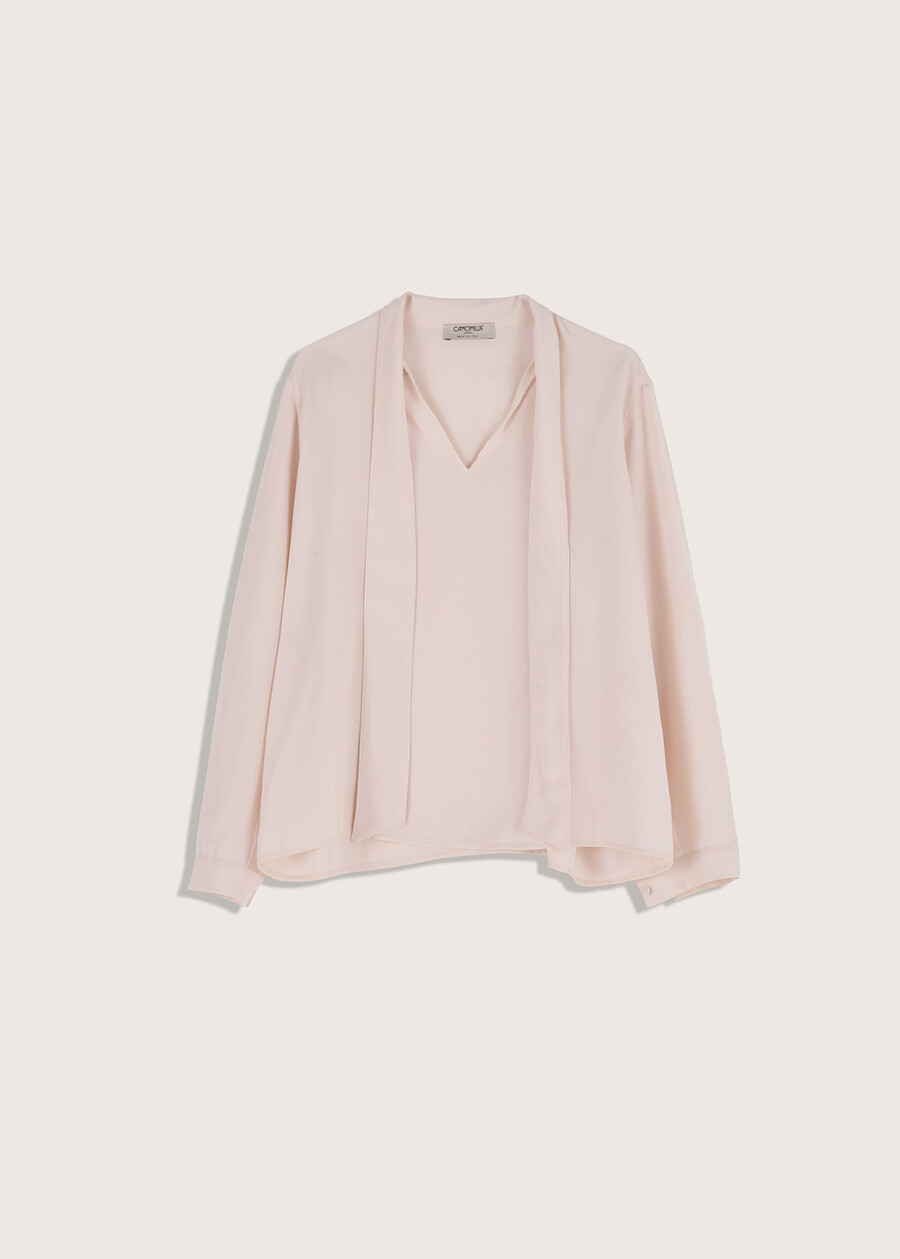 Blusa Giasmine con sciarpina BEIGE LANA Donna , immagine n. 4