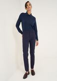 Pantaloni Kate Runner in punto Milano BEIGE LATTEBLU Donna immagine n. 1