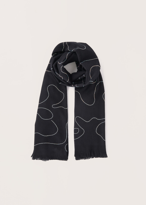 Sarah scarf with strass BLACKLANA- Woman null