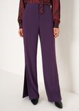 Pantaloni Pierre con spacco al fondo VIOLA PRUGNA Donna immagine n. 3