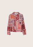 Salem patchwork pattern shirt MARRONE TIERRA Woman image number 4