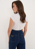 T-shirt Silvie con stampa corno BIANCO WHITE Donna immagine n. 3