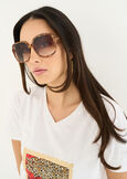Eco-poly Seventies sunglasses MARRONE Woman image number 1