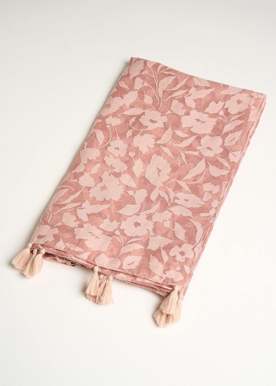 Sakura floral devor&eacute; scarf ROSAROSA Woman , image number 1