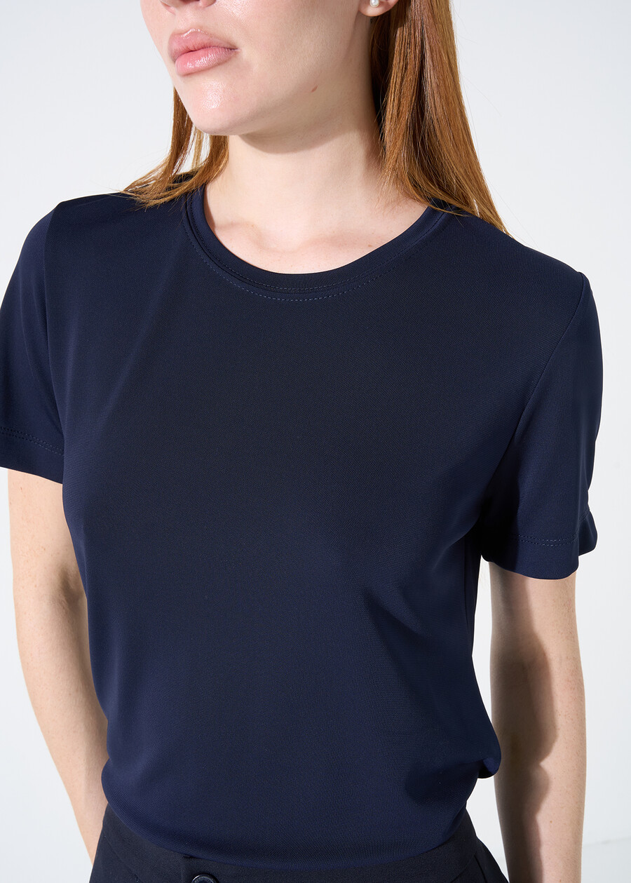 Stella jersey crew-neck T-shirt BIANCONEROBLU Woman , image number 2