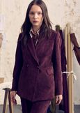 Guenda corduroy blazer ROSSO BORDEAUXBEIGE GREIGEBLUE OLTREMARE Woman image number 1