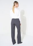 Pantaloni Giorgia ampi in lana GRIGIO GREY Donna immagine n. 5
