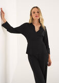 Sahara collared T-shirt NERO BLACK Woman image number 1