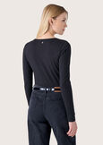 T-shirt Sabry in cotone NERO BLACKBIANCO WHITE Donna immagine n. 3