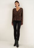 Pantaloni Kelly skinny in punto Milano NERO BLACKROSSO Donna immagine n. 1