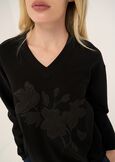 Shelby scuba fabric sweatshirt NERO Woman image number 2