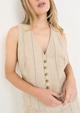 Gionny tailored vest MARRONEMABKS Woman image number 2