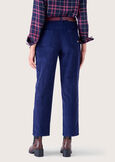 Pepa velvet trousers BLU LAGUNA Woman image number 4