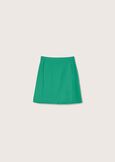Giusy short skirt in screp fabric VERDE GARDEN Woman image number 5