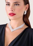 Giulia crystals choker necklace SILVER Woman image number 1
